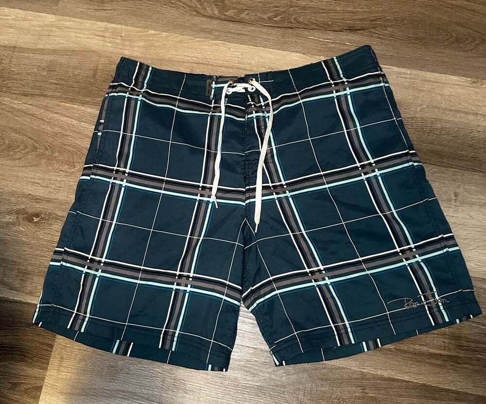 Ron Jon Surf Shop Plaid Board Shorts Men's Size XL
